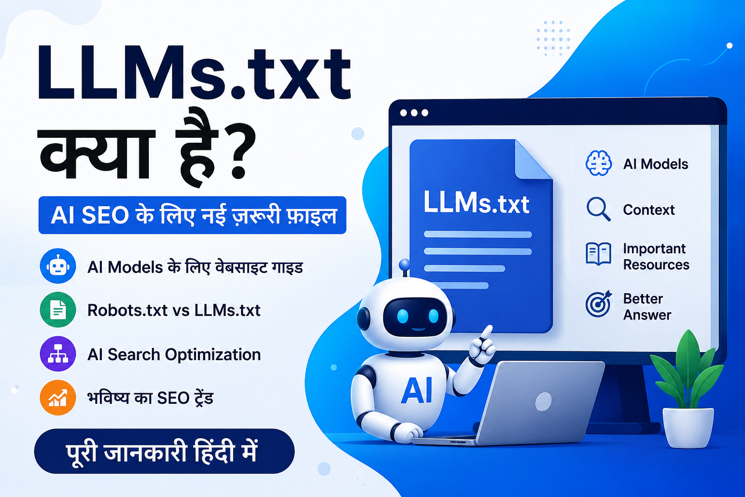 LLMs.txt क्या है? AI SEO के लिए LLMs.txt File की पूरी जानकारी